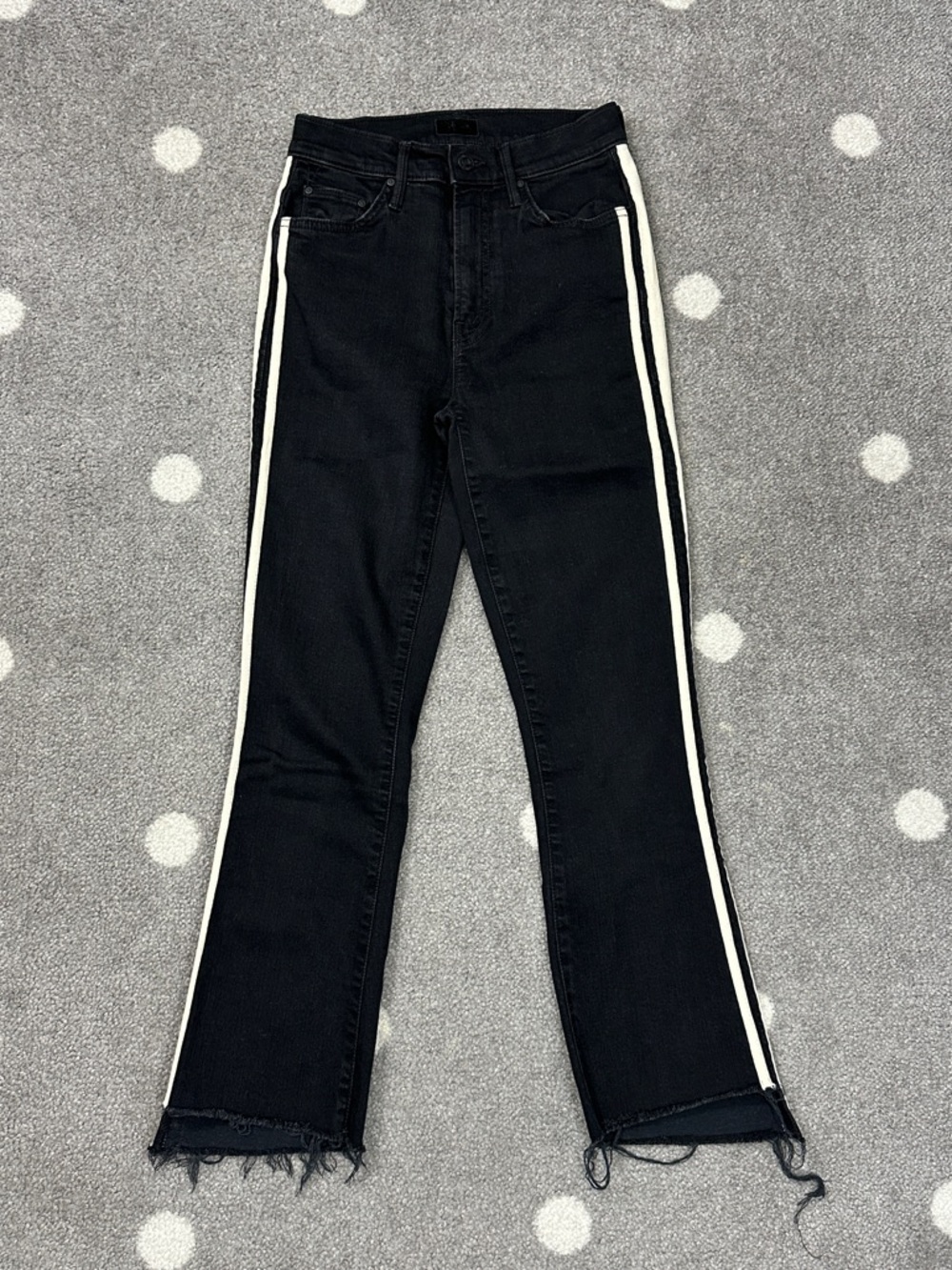 MOTHER insider crop step fray guilty racer denim jeans - Picture 2 of 14